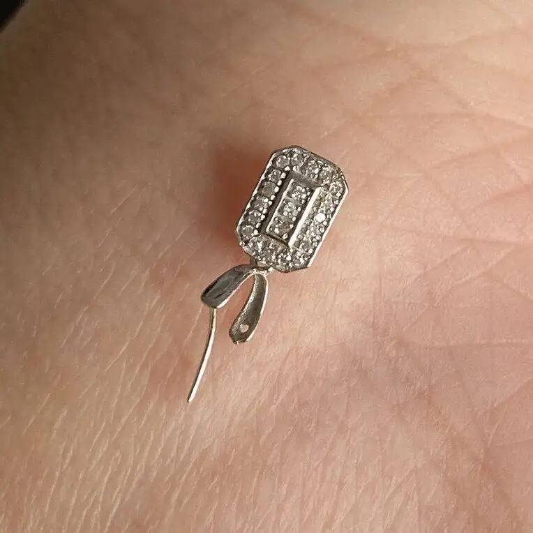 18k-white-gold-square-diamond-pendant-clasp-head-jadeite-agate-buddha-public-universal-clip-on-seed-diy-accessories