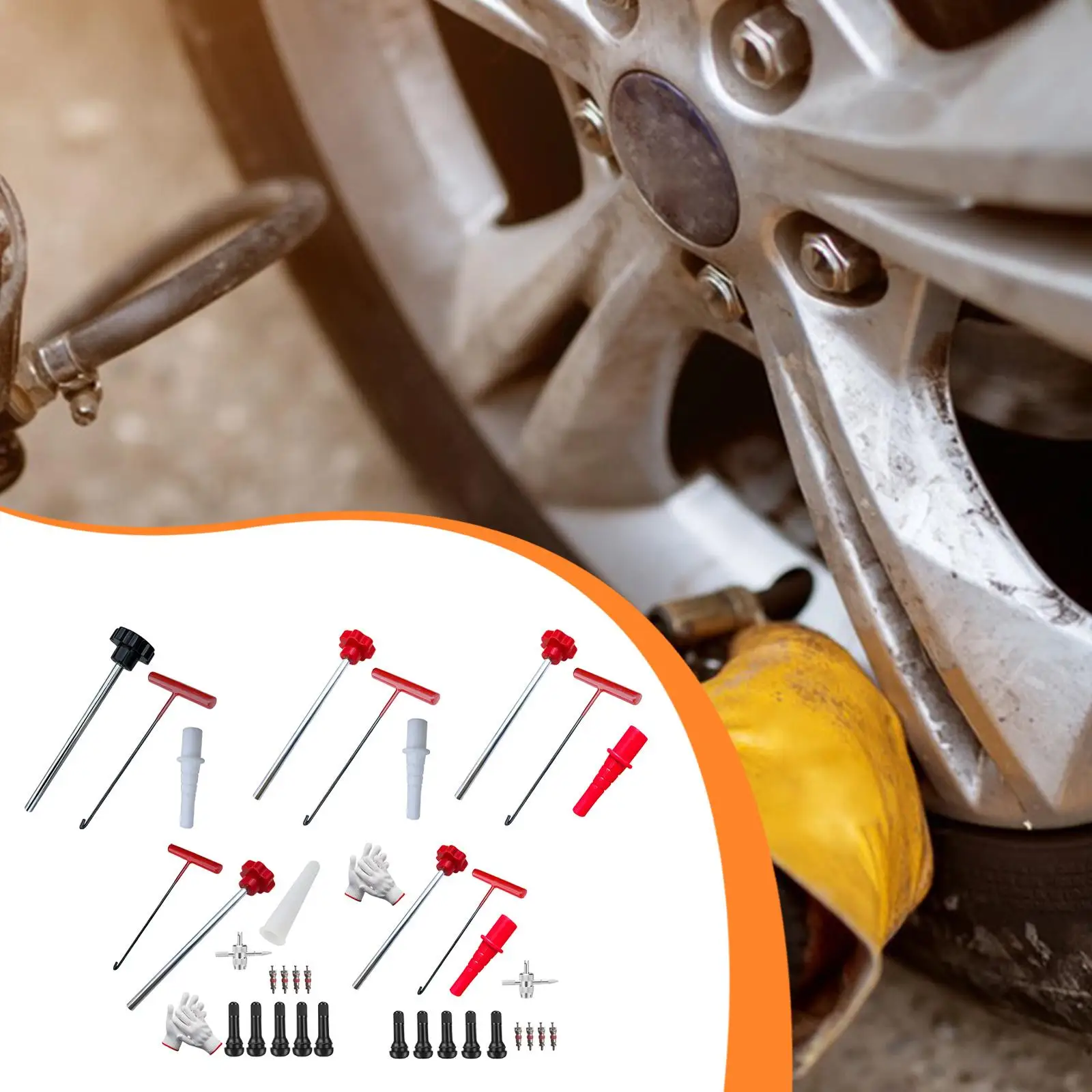 Quick Change Tire Valve Puller Set Universal Valve Stem Core Remover Easy Use Repair Tool for Multiple Vehicle Types
