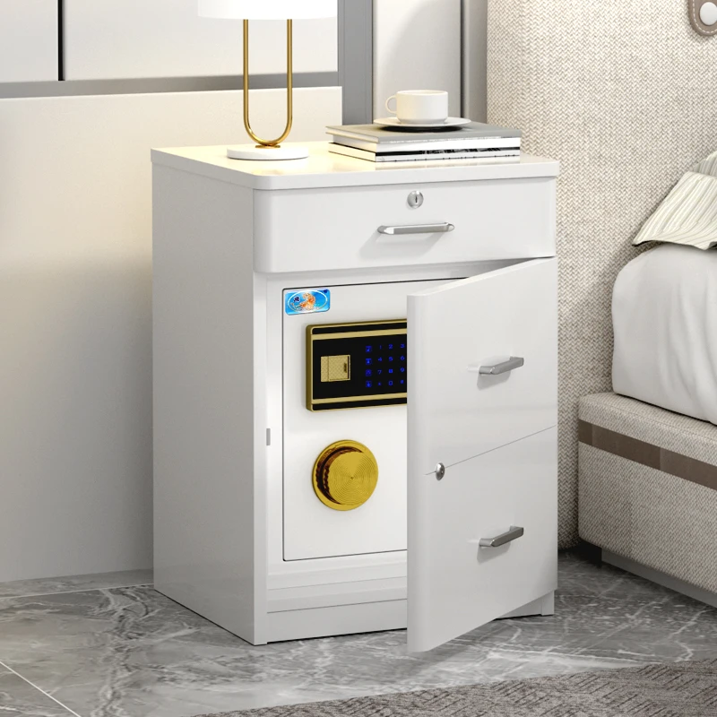 Tiger brand safe small optional fingerprint password safe, office and household all steel anti-theft bedside storage