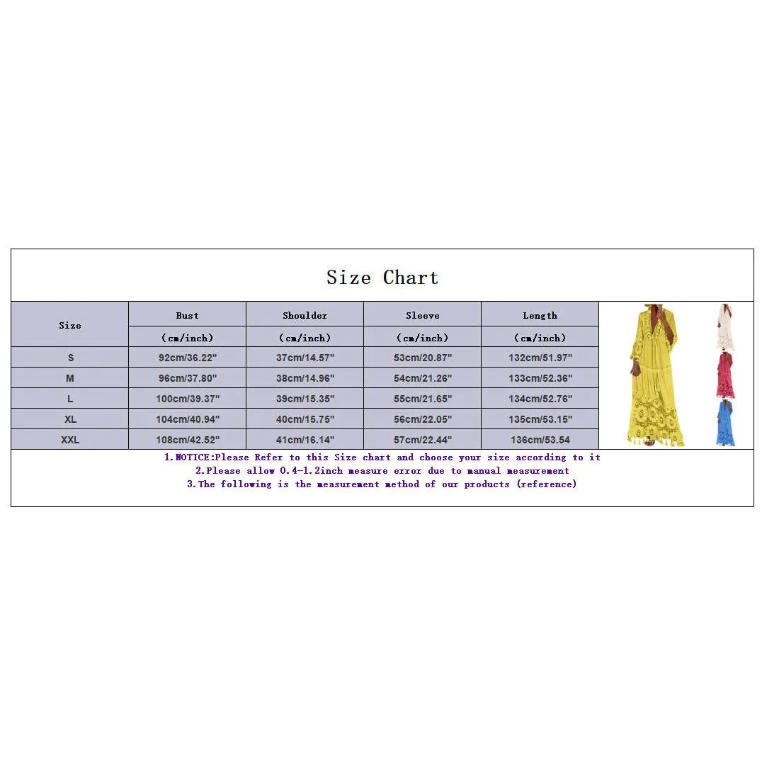 أزياء الصلبة اللون فستان الدانتيل المرقعة هامش فستان بكم طويل عطلة الشاطئ الجوف خارج فساتين طويلة صيدا دي برايا الأنثوية #5