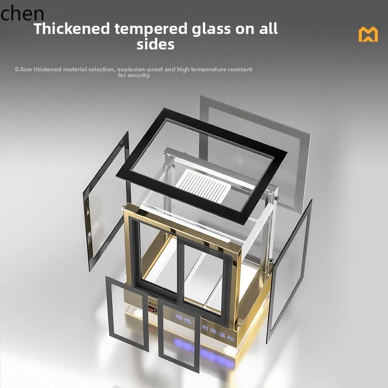 HTT Roast Duck Special Insulation Box Display Cabinet Roast Wax Desktop Insulation Multifunctional Constant Temperature