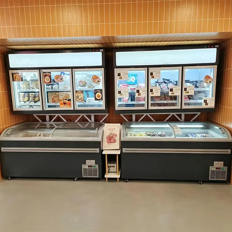 Self-Contained Island Freezer With Secop Compressor, R290 Refrigerant, Flexible Layout For Supermarket And Convenience Store