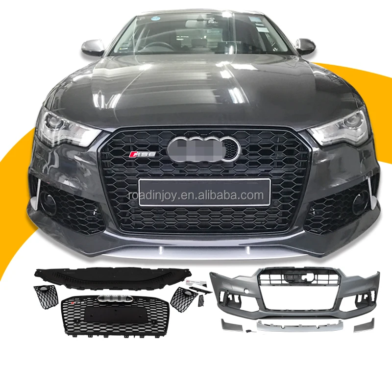 

Car Front Bumper Grille 2012-2018 RS6 Body Kit For Audis A6 C7 C7.5 Auto Modified High Quality PP Material