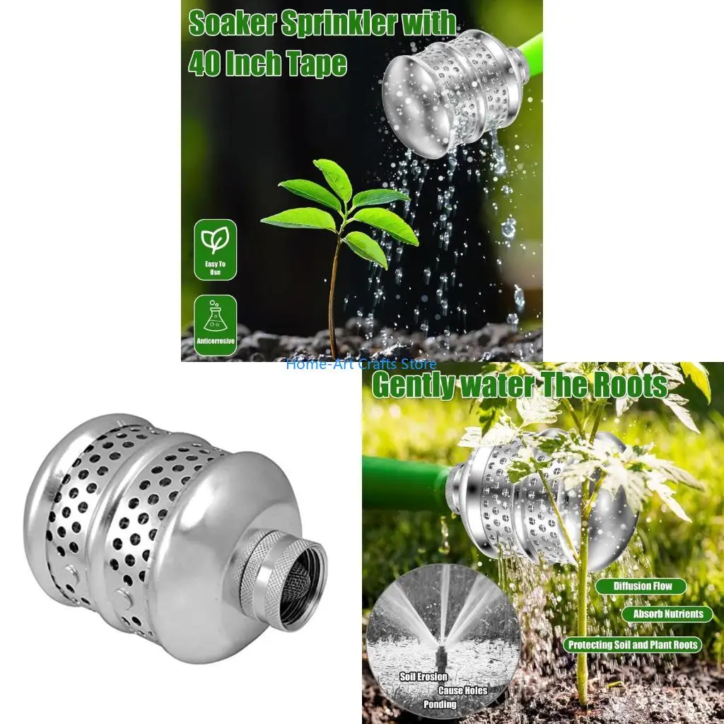 Y3NA Garden Bubbler Sprinkler Head With 40 Inch Reinforcing Tape Gentle Irrigation Tool for Delicate Shrubs Vegetable Patches
