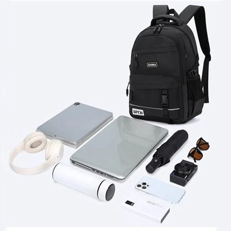 Stylish Korean Large Capacity Laptop Backpack Lightweight Ergonomic Design for Teens College Students School Bag Free Shipping