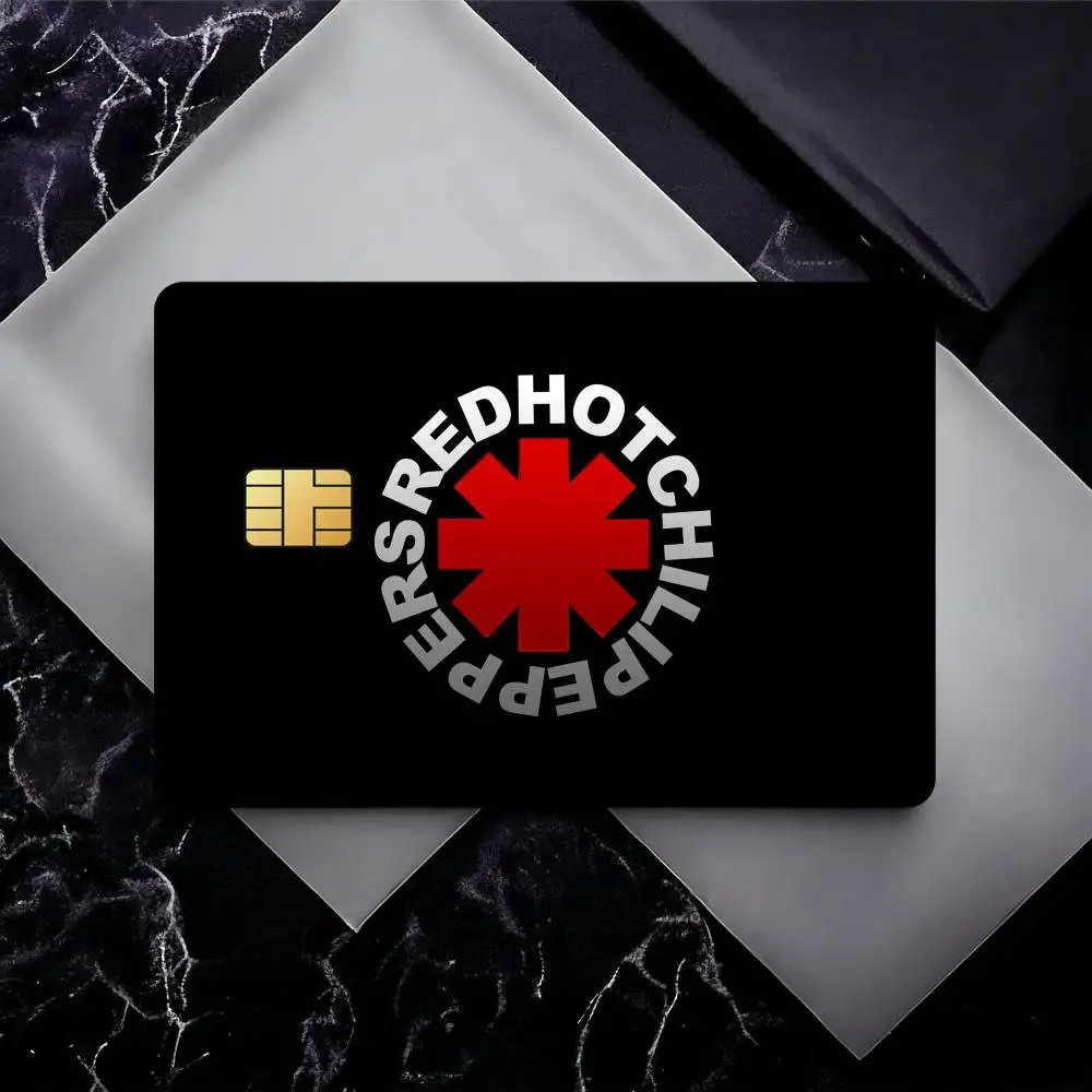 The Band R-Red H-Hot C-Chili P-Peppers Credit Card Skin Stickers for Bank Card Bus Metro Card Sticker Waterproof Gift