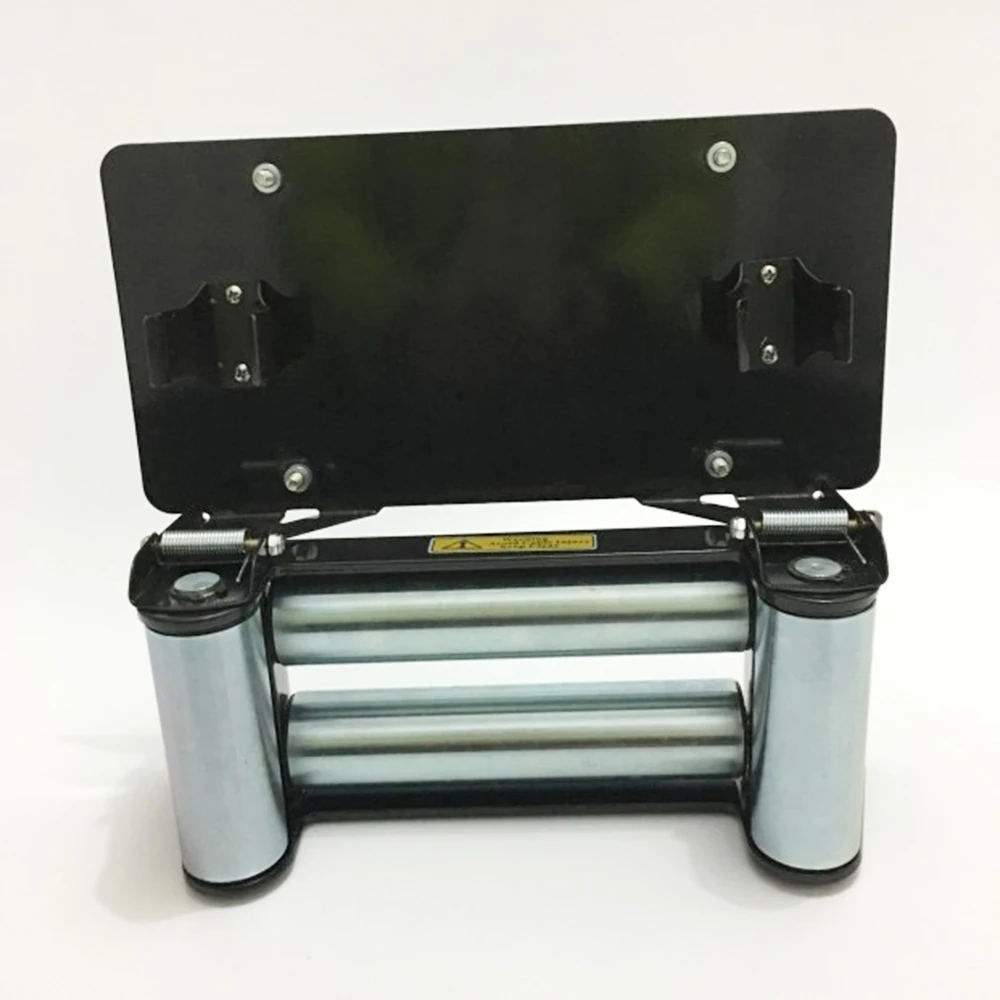 

Winch Roller Fairlead 10 inch Winch Roller Fairlead 10” Universal Mount Cable Guide Winch License Plate Frame SUV Truck 12000lb