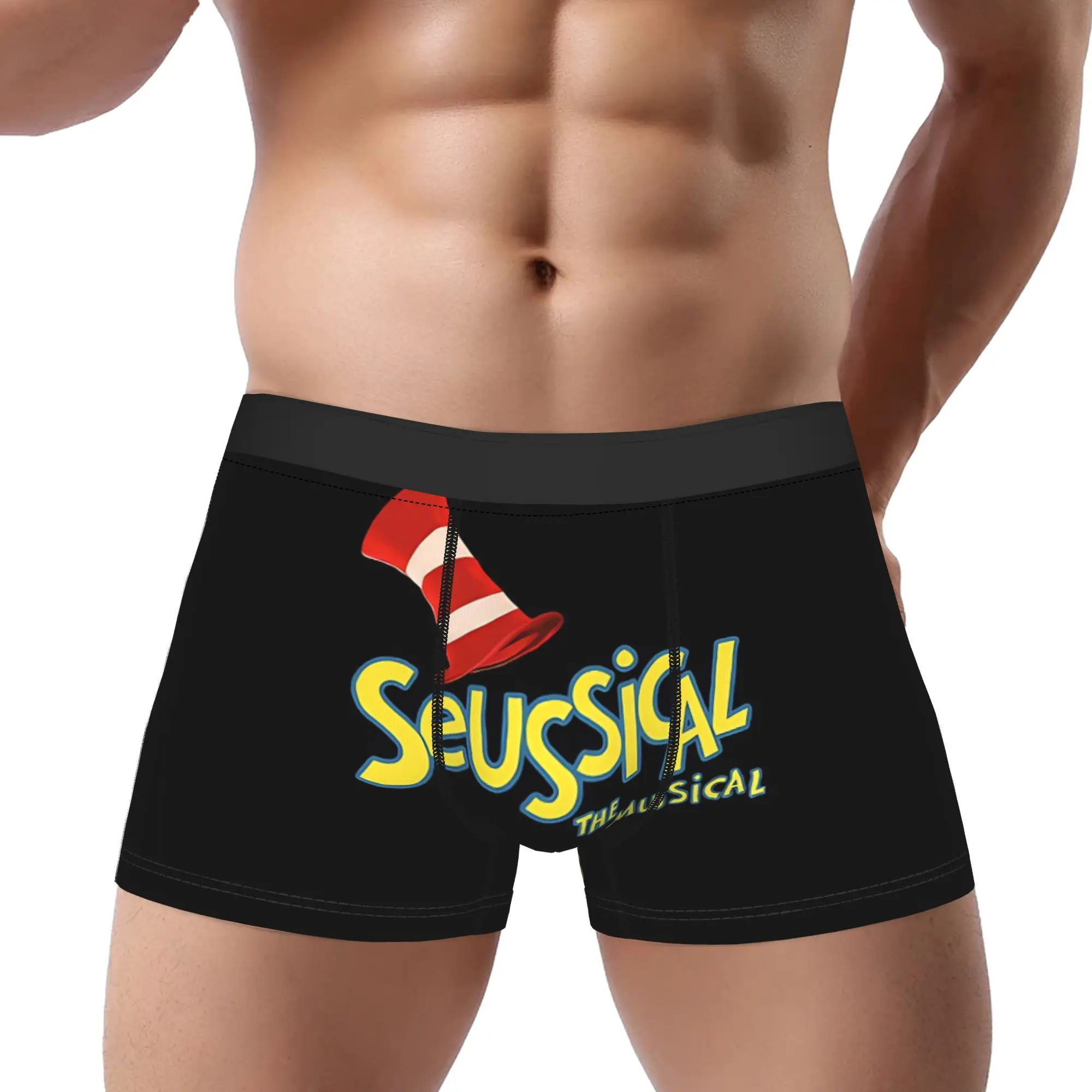 

Мужские трусы-боксеры Seussical Musical Dr. Seuss Thing, удобные шорты-боксеры