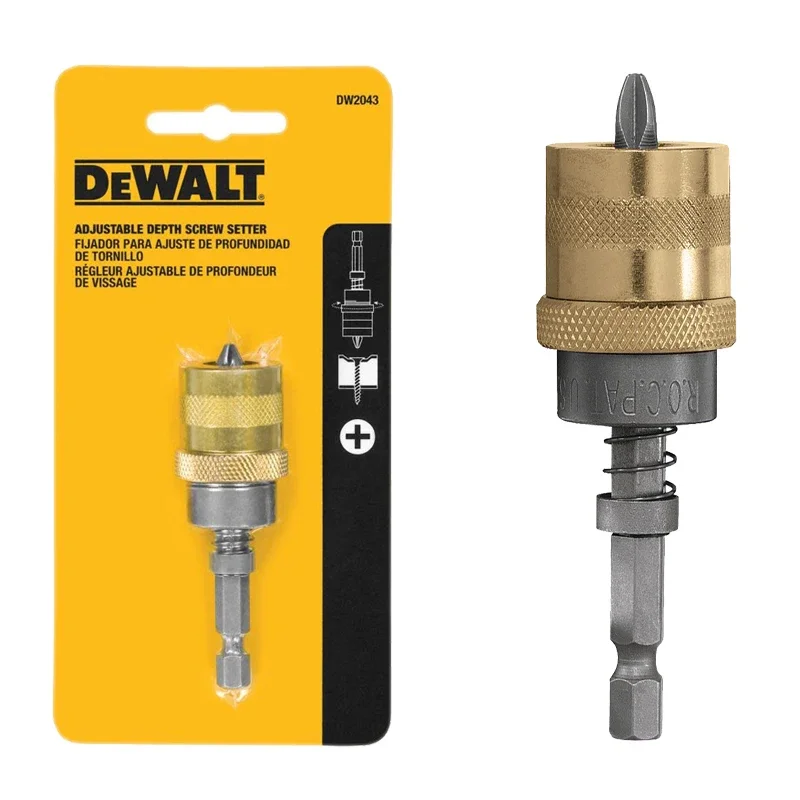 DEWALT DW2043 1/4in Hex Parafuso Ajustável Profundidade Setter Acessórios para Ferramenta Elétrica