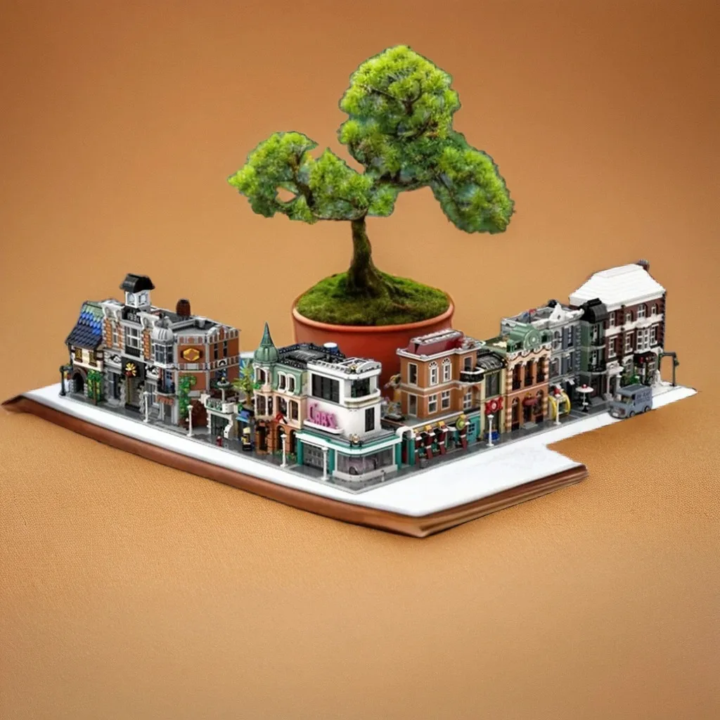 20799pcs MOC 9in1 Modular Alternative Builds Modular Buildings Model Building Blocks Architecture Christmas Gifts DIY Collection