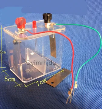 Galvanic cell Experimental apparatus Copper zinc electrode Fruit battery Chemistry teaching instrument free shipping