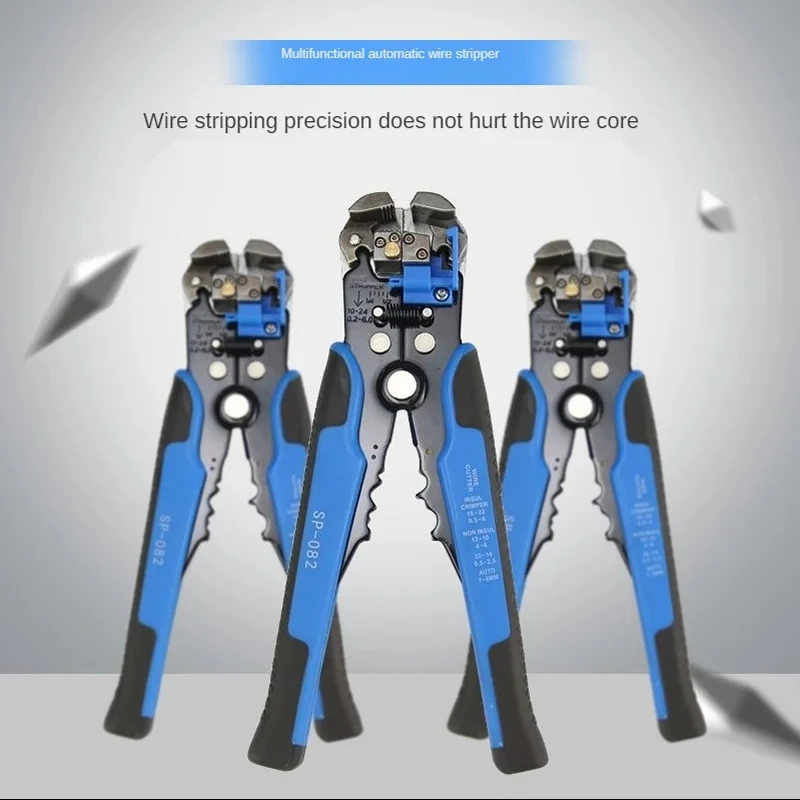 Multifunctional wire stripping pliers, cutter holding pliers, wire stripping terminal tool and adjustable length