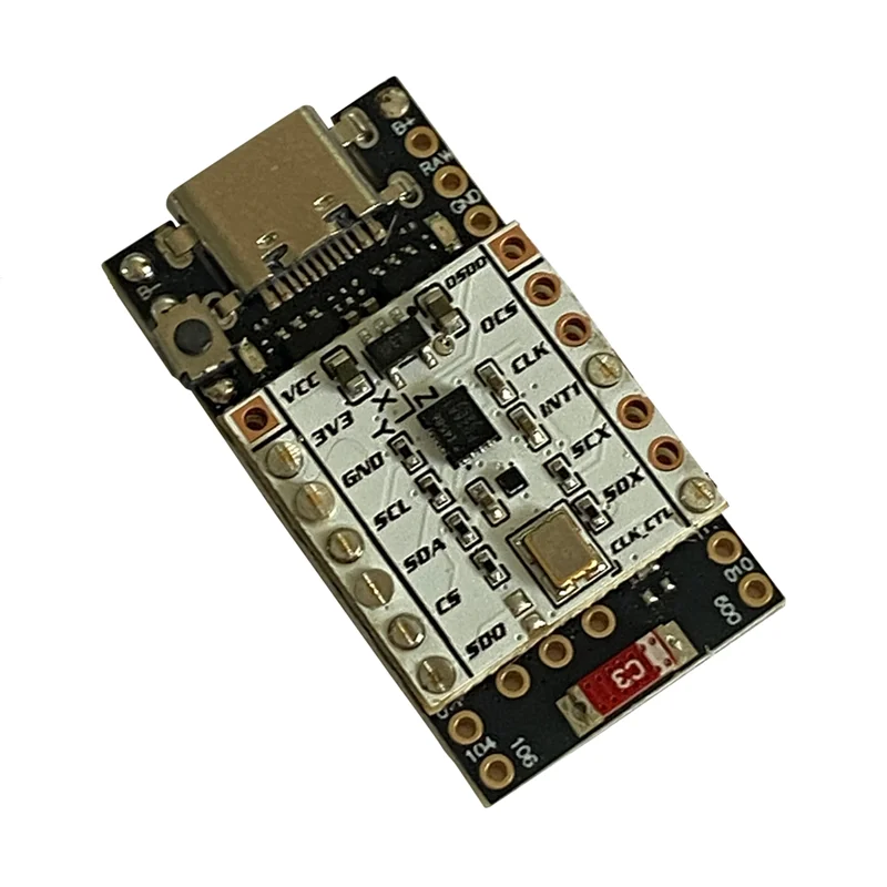 Ingenious-ICM-45686+ QMC6309 مع Promicro Pro Micro Stacked-NRF52840 لوحدة Smolslime لـ Slimevr Tracker و Smol Slime Tr #2