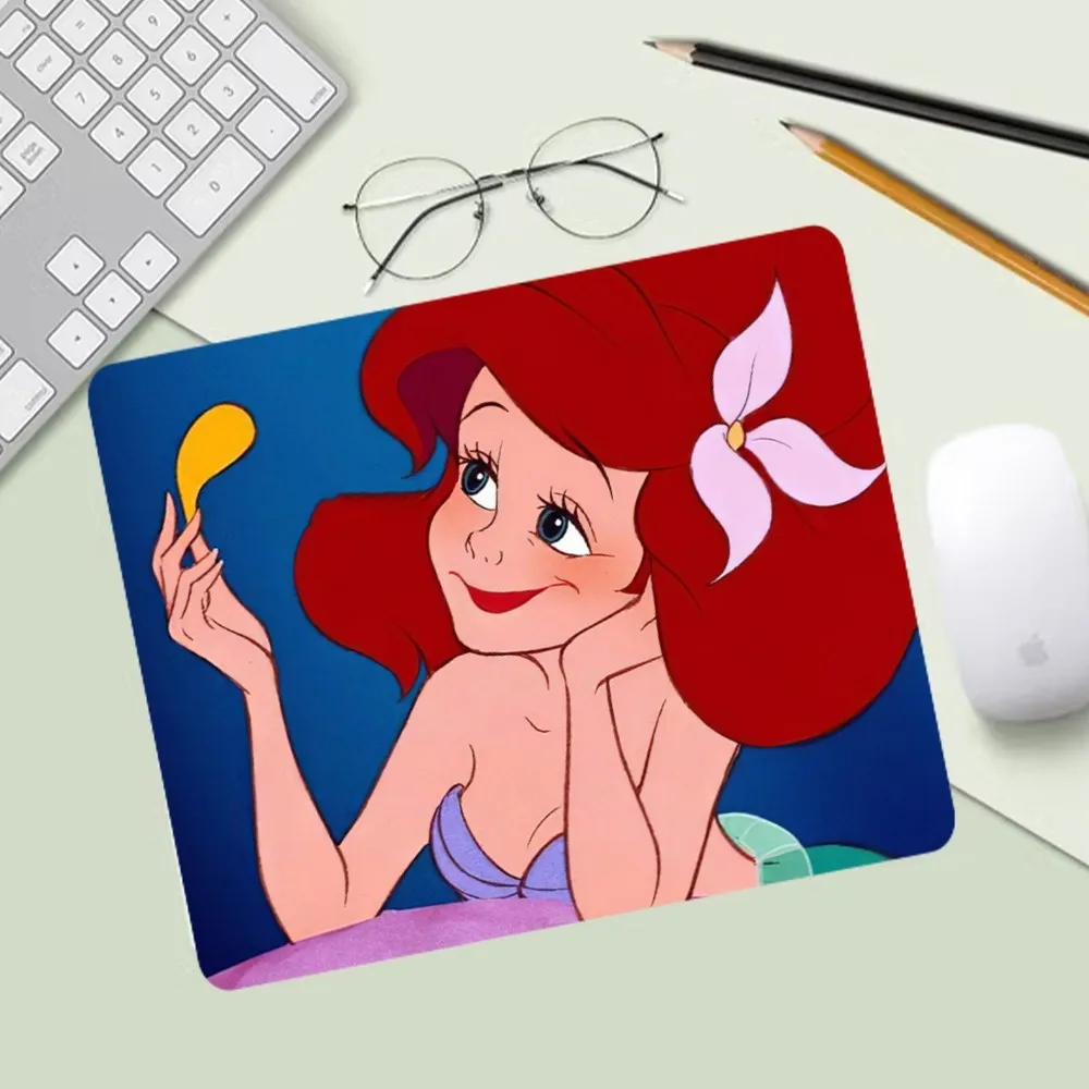 Disney The Little Mermaid Ariel Princess Mousepad Computer Desk Mat Table Keyboard Pad Laptop Cushion Non-slip Deskpad