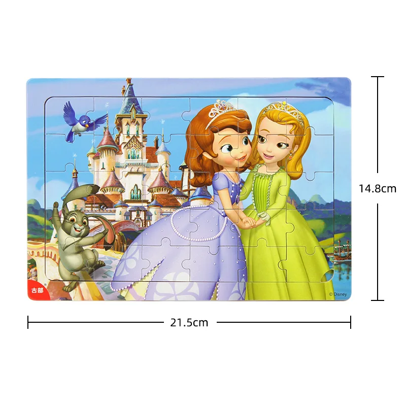 الأصلي ديزني 30 قطعة إطار خشبي بازل قطع ميكي ماوس الأميرة صوفيا سبايدرمان الطفل ألعاب تعليمية للأطفال