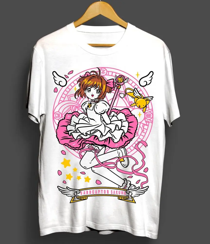 Koszulka typu Cardcaptor Sakura Waifu Kero-Chan Kawaii koszula prezentowa Manga Anime wszystkie rozmiary