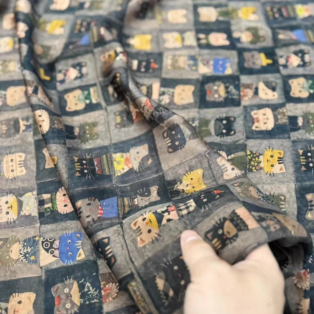 Sewing Vest - 114CM Wide 26MM Cute Cats Printed