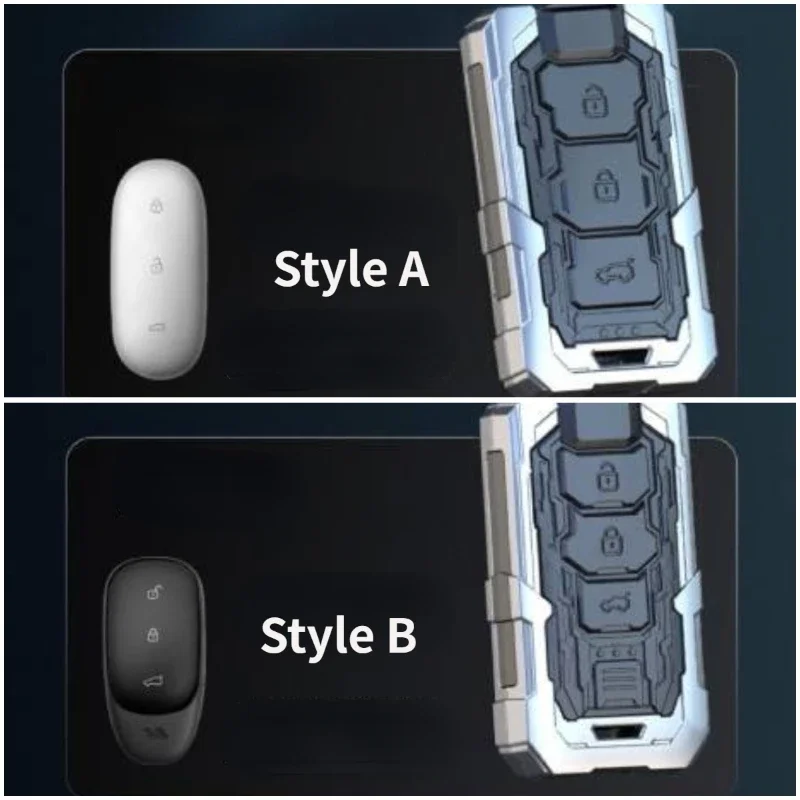 For LiXiang L9 L8 L7 One 2019-2023 Zinc Alloy Silver Car Key Case Keyless Cover Key Shell Car Accessories