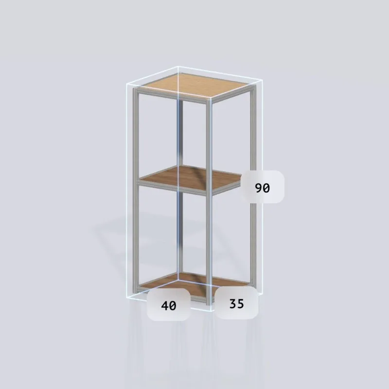 Multi-layer floor storage rack, industrial wind frame display shelf c