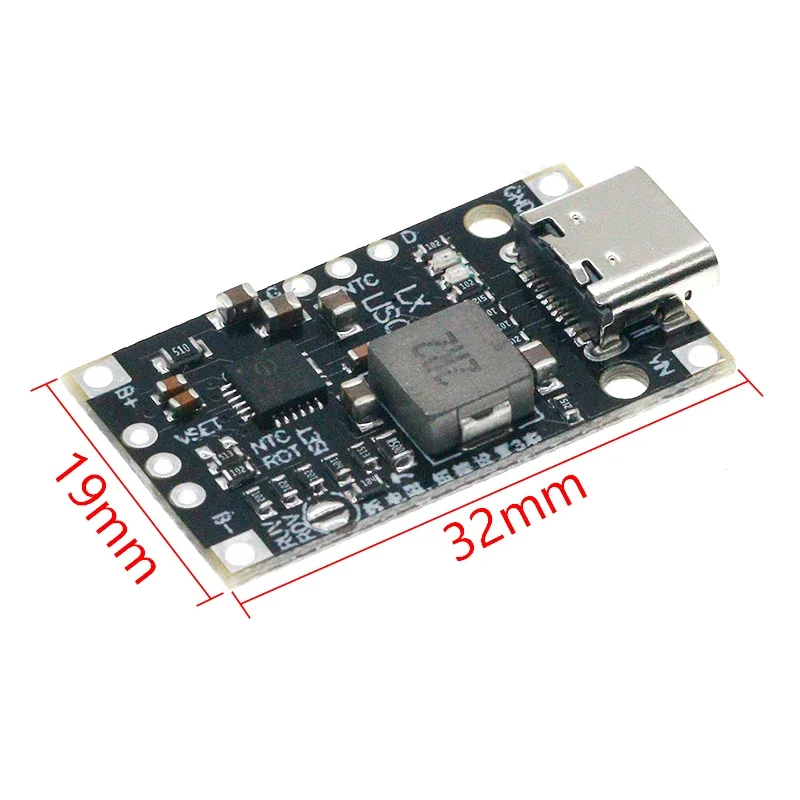 Type-C USB 2/3S BMS 15 واط 8.4 فولت 12.6 فولت 1.5A بطارية ليثيوم شحن دفعة وحدة مع دعم متوازن شحن سريع مع المؤشر