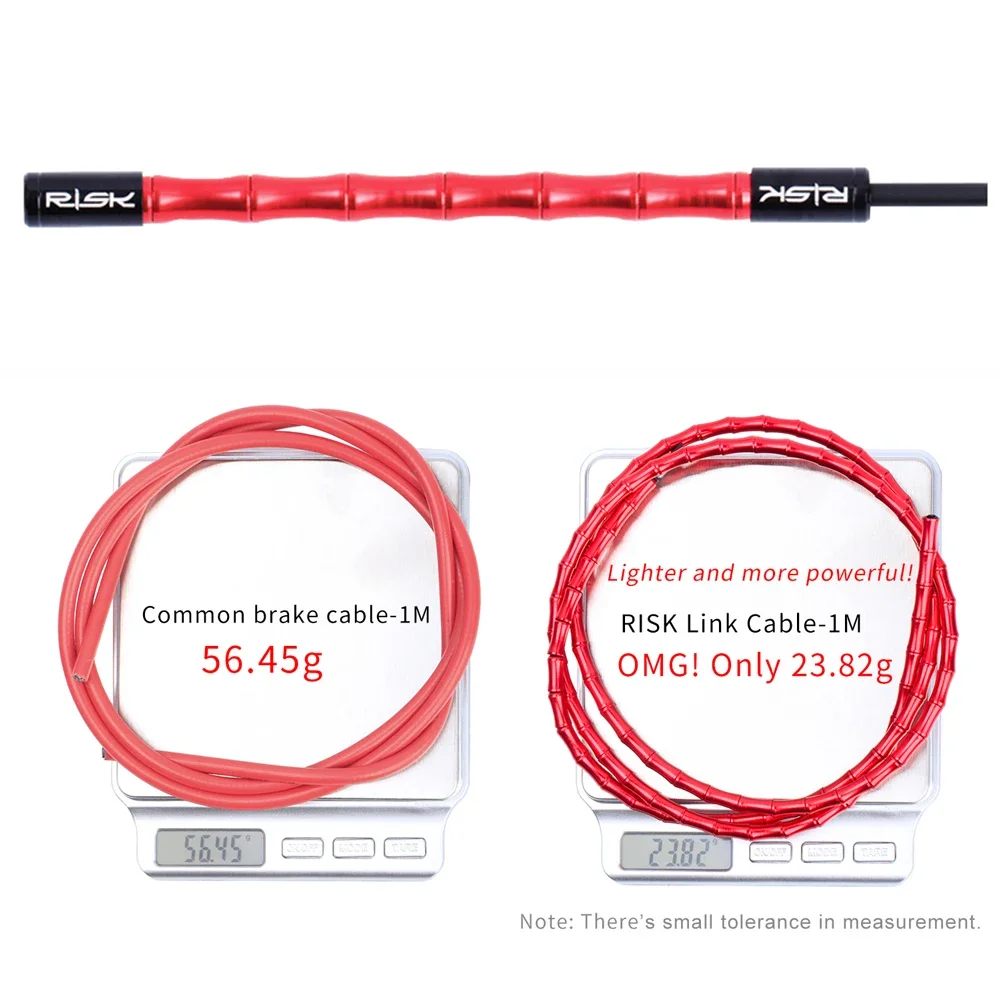 RISK Aluminum Bicycle Cable Set for MTB Road Bike Brake Shifting Bamboo Link Cable Housing Kit Ultralight Bike Cable Accessories