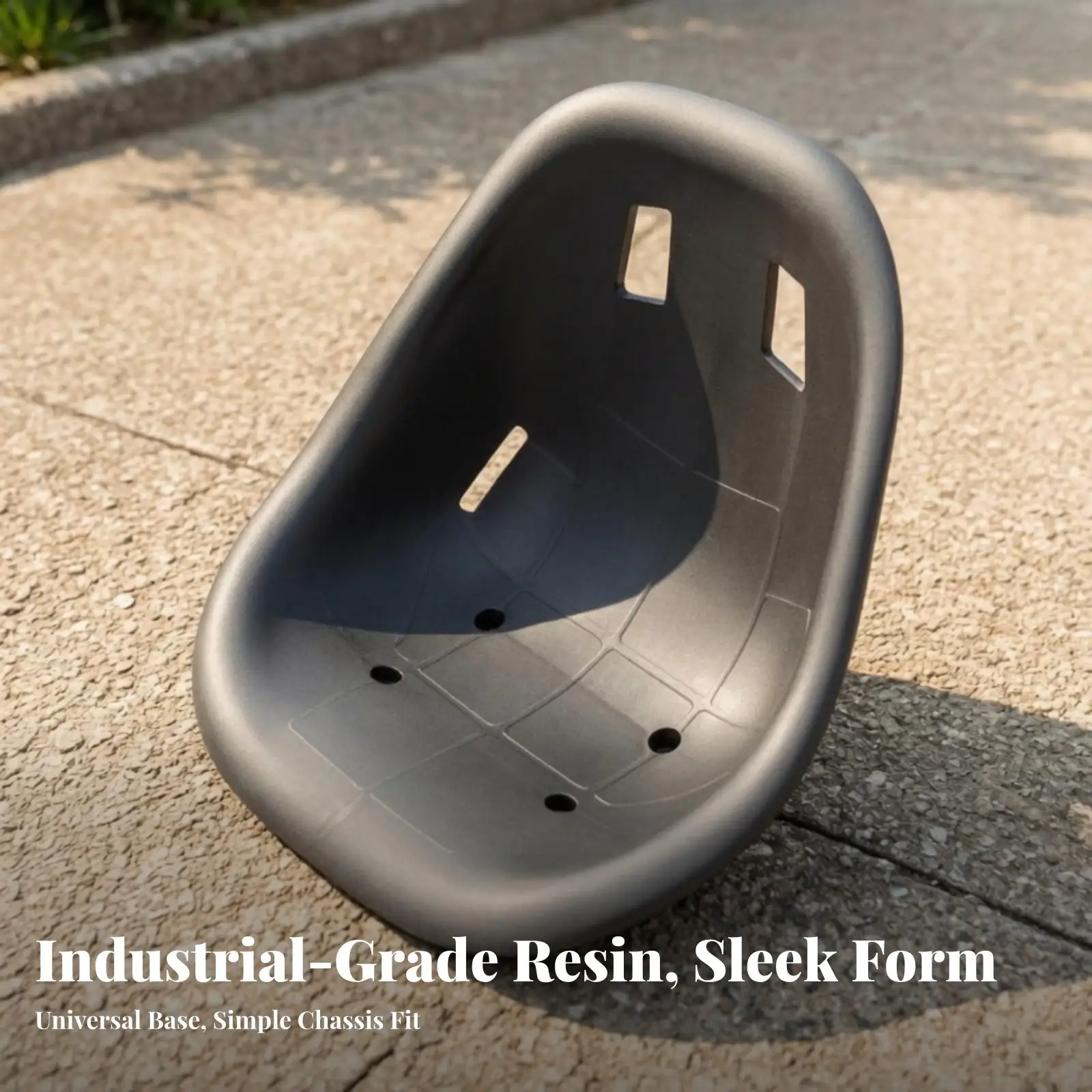 PP Plastic Go Kart for seat Smooth Surface Contoured Backrest for Go Kart Replacement and Sliding Vehicle Builds