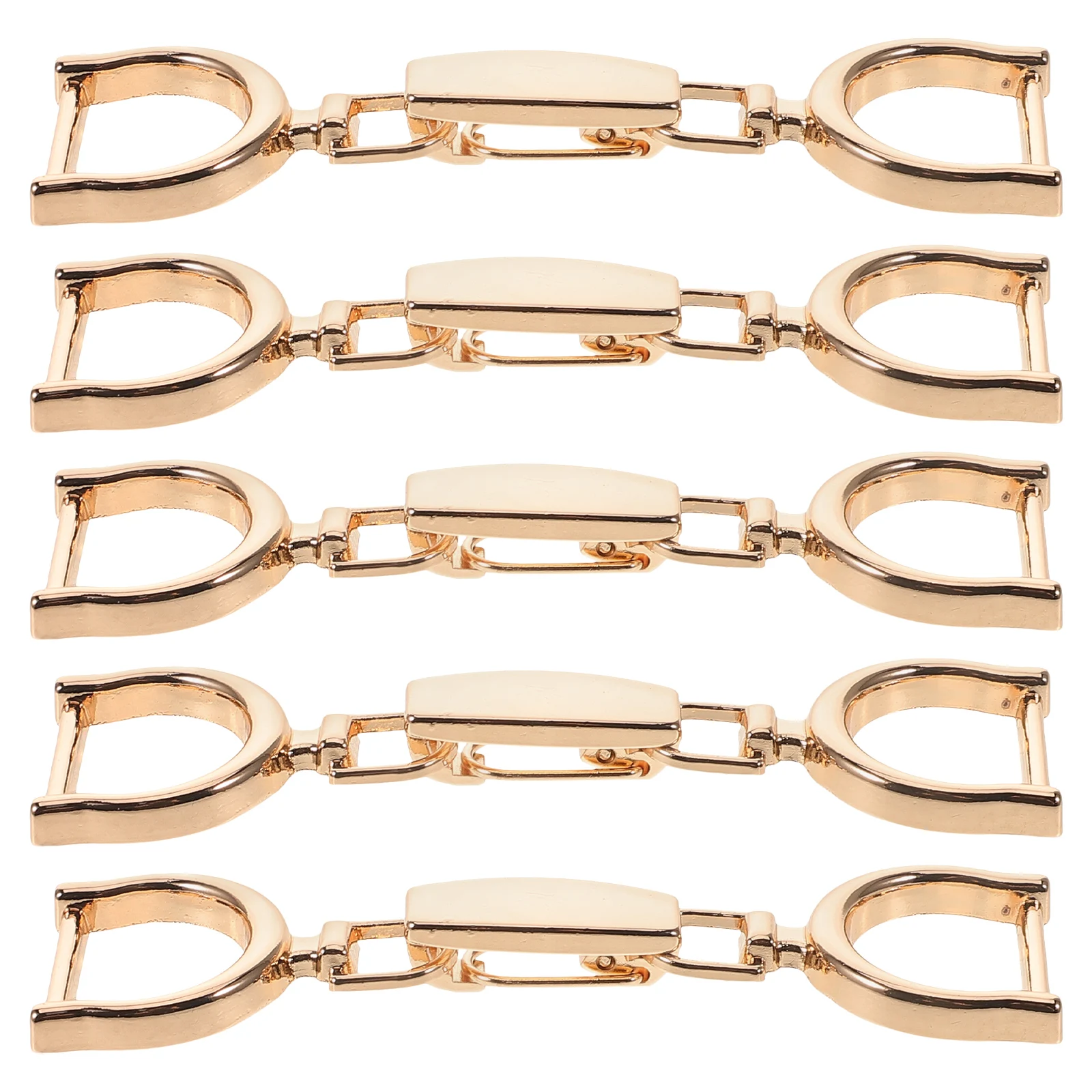

5pcs Chain Decorative Buckles Lightweight Alloy for DIY Shoes Clothes Skirts Adjustable Accessories Garment Shoe