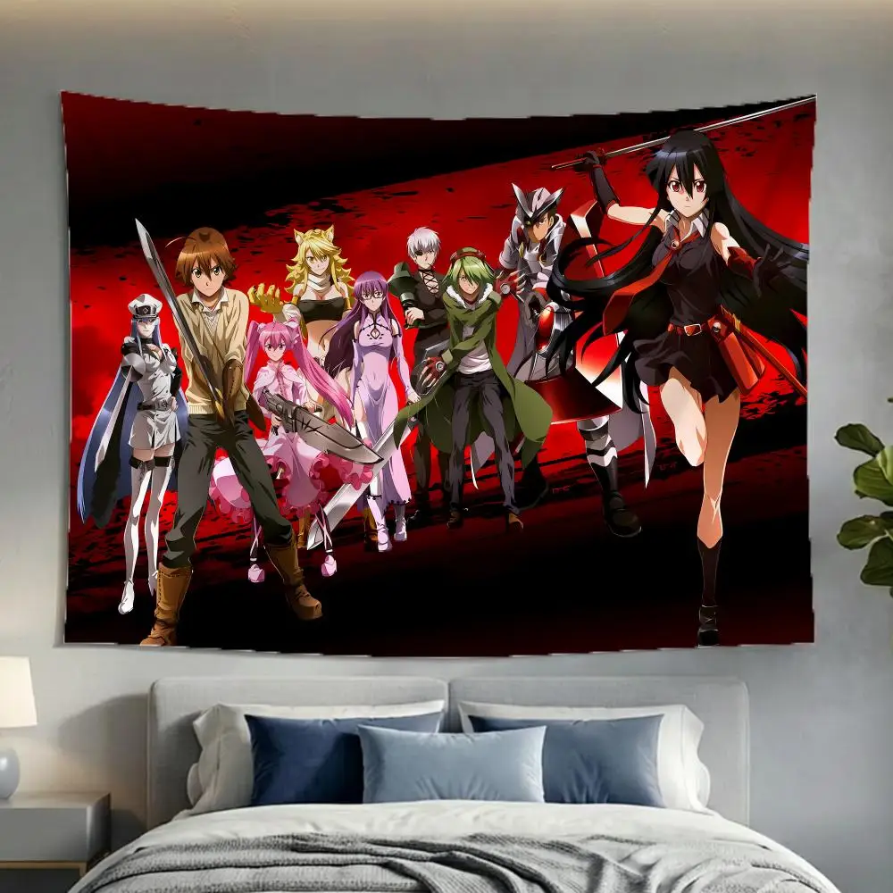 Brutal Anime A-Akame ga KillS E-Esdese Tapestry Washable Soft Tapestry Wall Art Decor for Living Home Room Bedroom