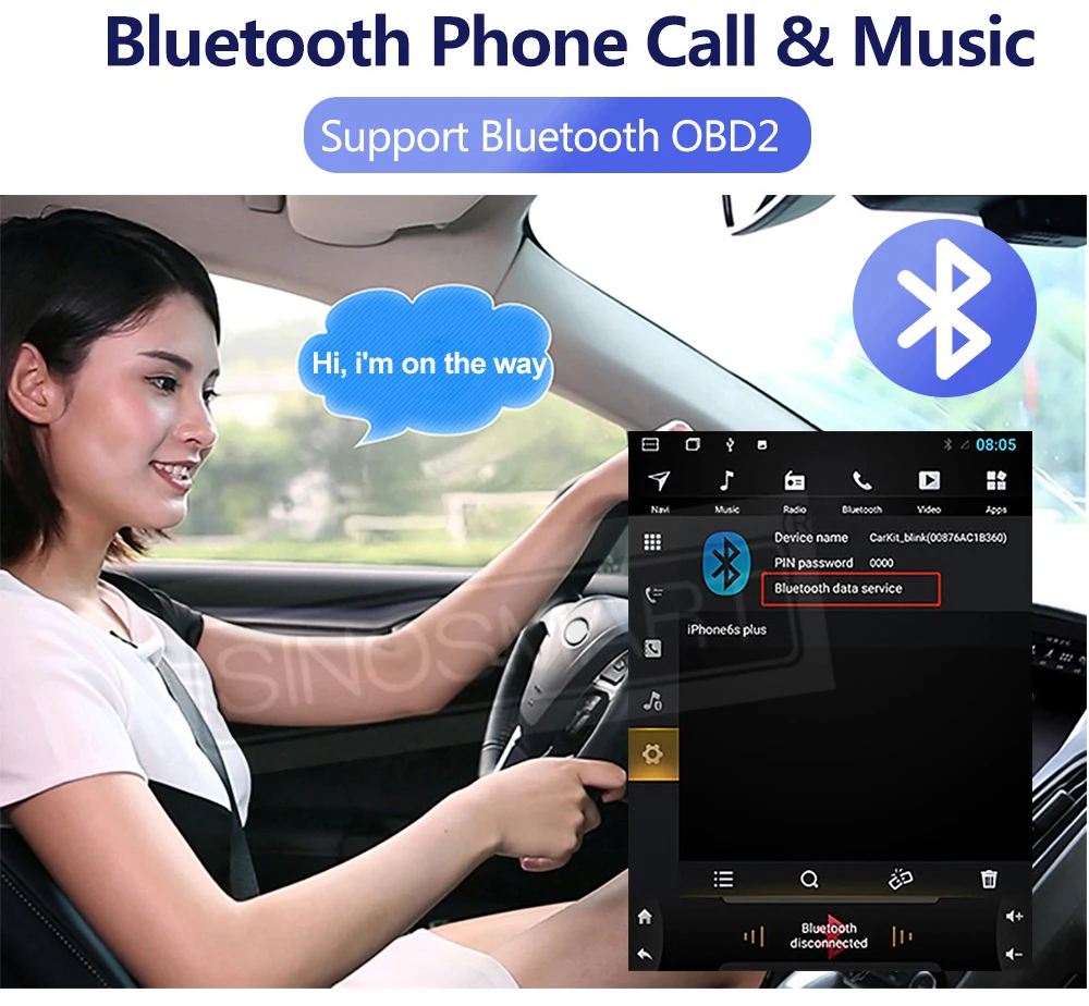 SINOSMART 9.7" Vertikales QLED Android Autoradio für Nissan X-Trail T31 2007–2013 | Komplett-Panel | BOSE 360-Kamera 48EQ DSP Ca – Detail 22