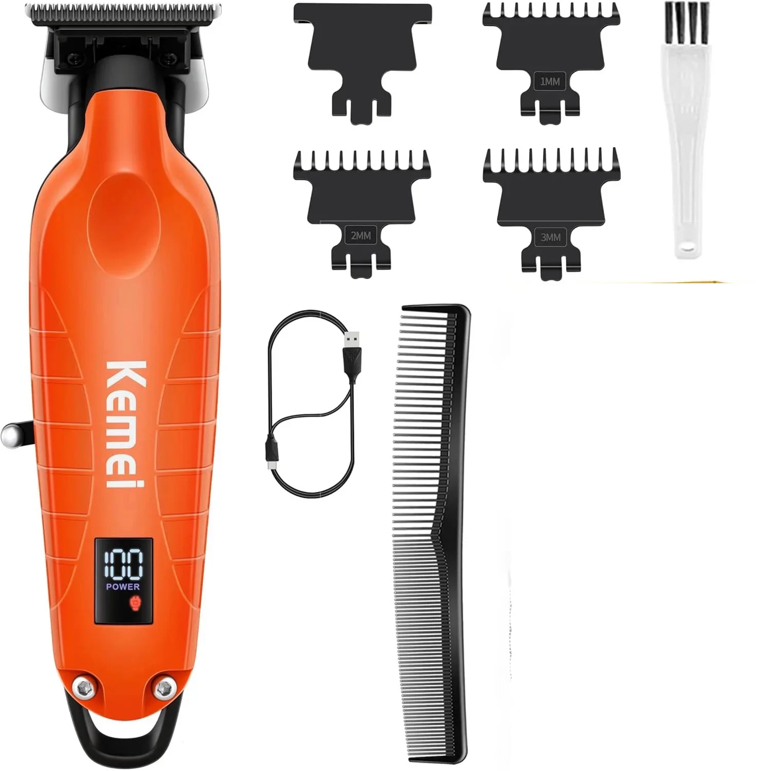 Kemei 2293 Professionelle Männer Haar Bart Trimmer Zero Gapped Cordless Haar Clipper Barber Wiederaufladbare Finish Haar Schneiden Maschine