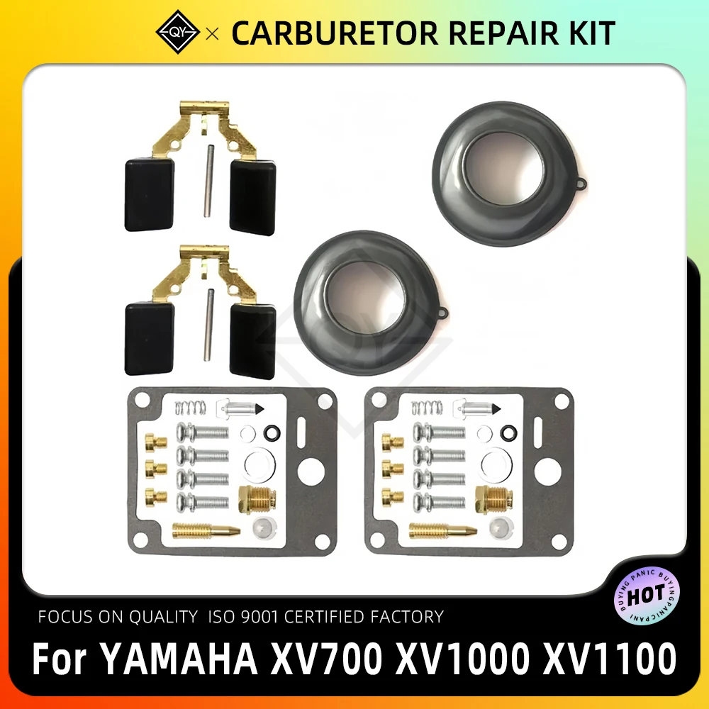 Motorcycle Carburetor Seal Gasket Diaphragm Rebuild Parts Carburetor Repair Kit For YAMAHA XV700 XV1000 XV1100 XV 700 1000 1100