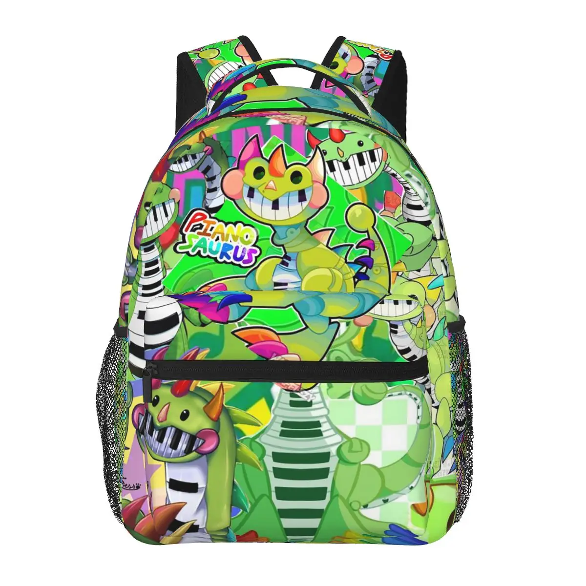 

Doey Doughman Horror Pianosaurus Student Backpack School Bag Hiking Travel Daypack for Boys Girls Fashion Bookbag Shoulder Bags