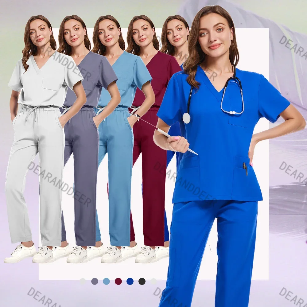 Hospital doctor and nurse uniforms, medical operation suits, female operation suits, operation work clothes, casual sport pants