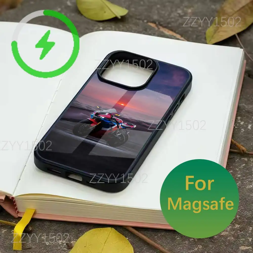 حافظة هاتف H-HondaS Cbr 1000rr Moto لهاتف iPhone 17,16,15,14,13,12,11,Pro,Max,Plus,Mini,SE4,E Magsafe شحن لاسلكي