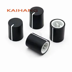 100PCS Plastic Knob Potentiometer Encoder Knob cap Diameter 11mm Height 13.5mm 180 Degree D-Shaped / Flower Axis Inner Hole 6mm