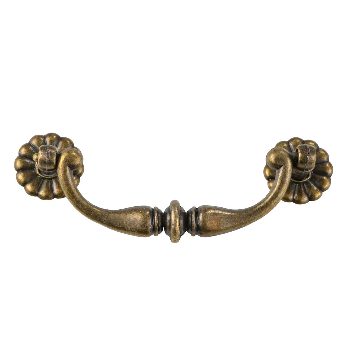 374 Qinggu American handle simple European antique drawer cabinet door furniture Chinese hole distance 96mm