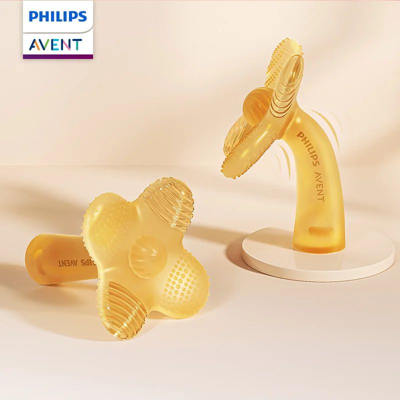 PHILIPS AVENT silica gel appease Soothing teether Baby teething stick Small month age 0-6 months Oral stage toy