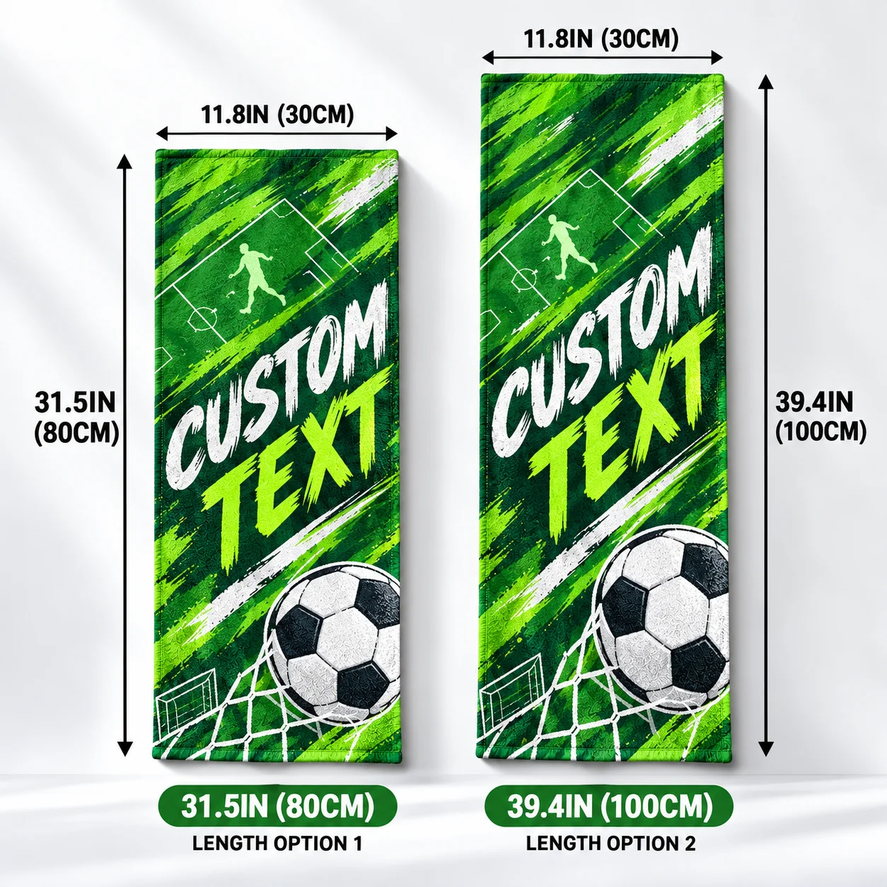 Custom Fan Stadium Towel Personalized Sports Towel 80x30cm 100x30cm Microfiber Cheer Towel for Football Soccer Game Team Support