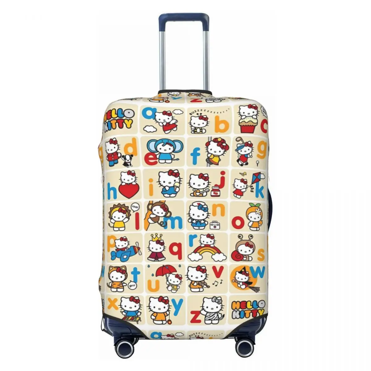 New Sanrio Hello Kitty Cute Cartoon Suitcase Cover Strectch Travel Protector Luggage Accesories Flight