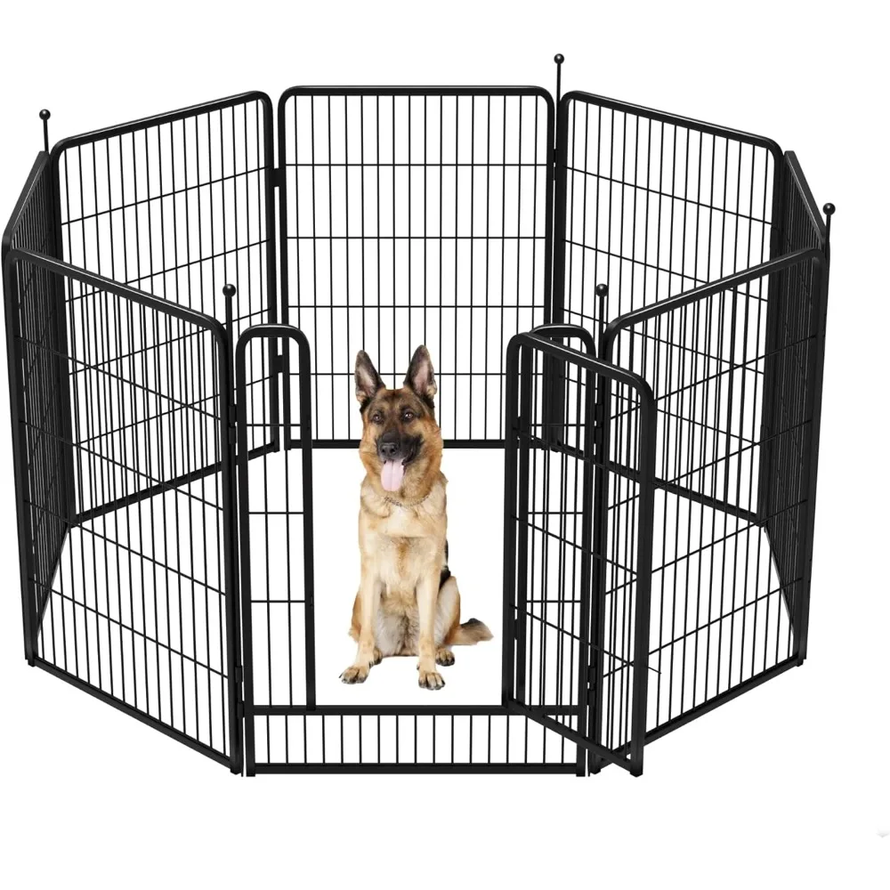 Instant Dog Playpen, Ideal for RVers, Where Portability Meets Sturdiness, 40inch 8 Panels│Patented