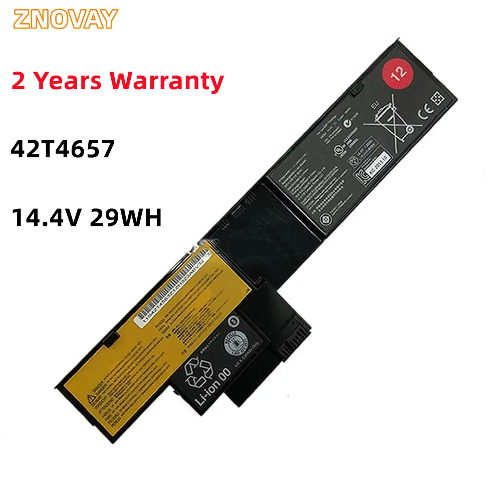 

ZNOVAY 42T4657 14.4V 29wh 2000mAh Battery Suitable For Lenovo ThinkPad X201T X200T 42T4563 Laptop