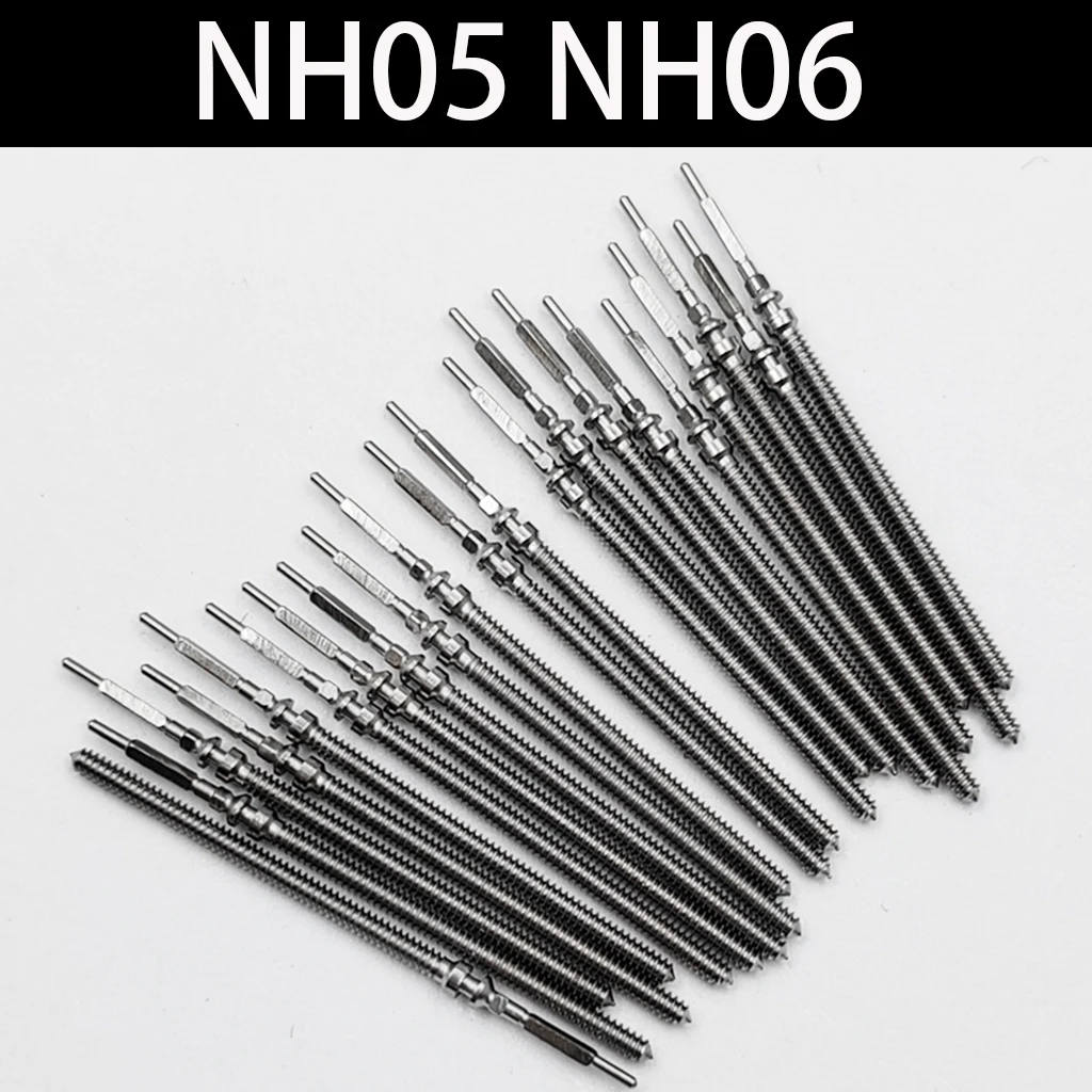 NH05 Watch Stem Stainless Steel Crown Kit NH05 NH06 Watch Movement Winding Stem Accessory Part