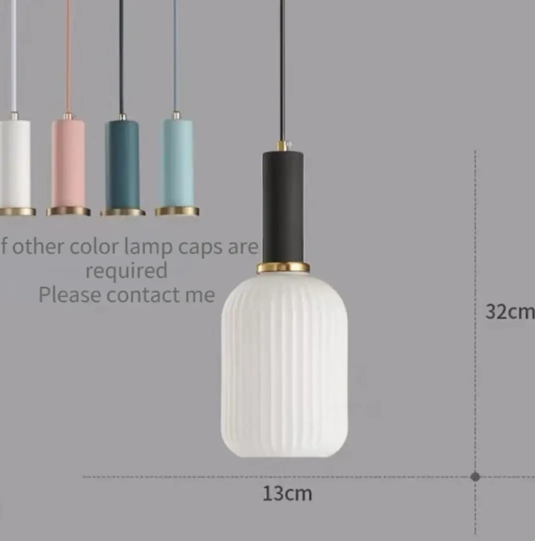 Europa Vintage Kleurrijke Glazen Luxe Hanglamp Verlichting voor Restaurant Eetkamer Slaapkamer Nachtkastje Thuis Plafond Hanglamp