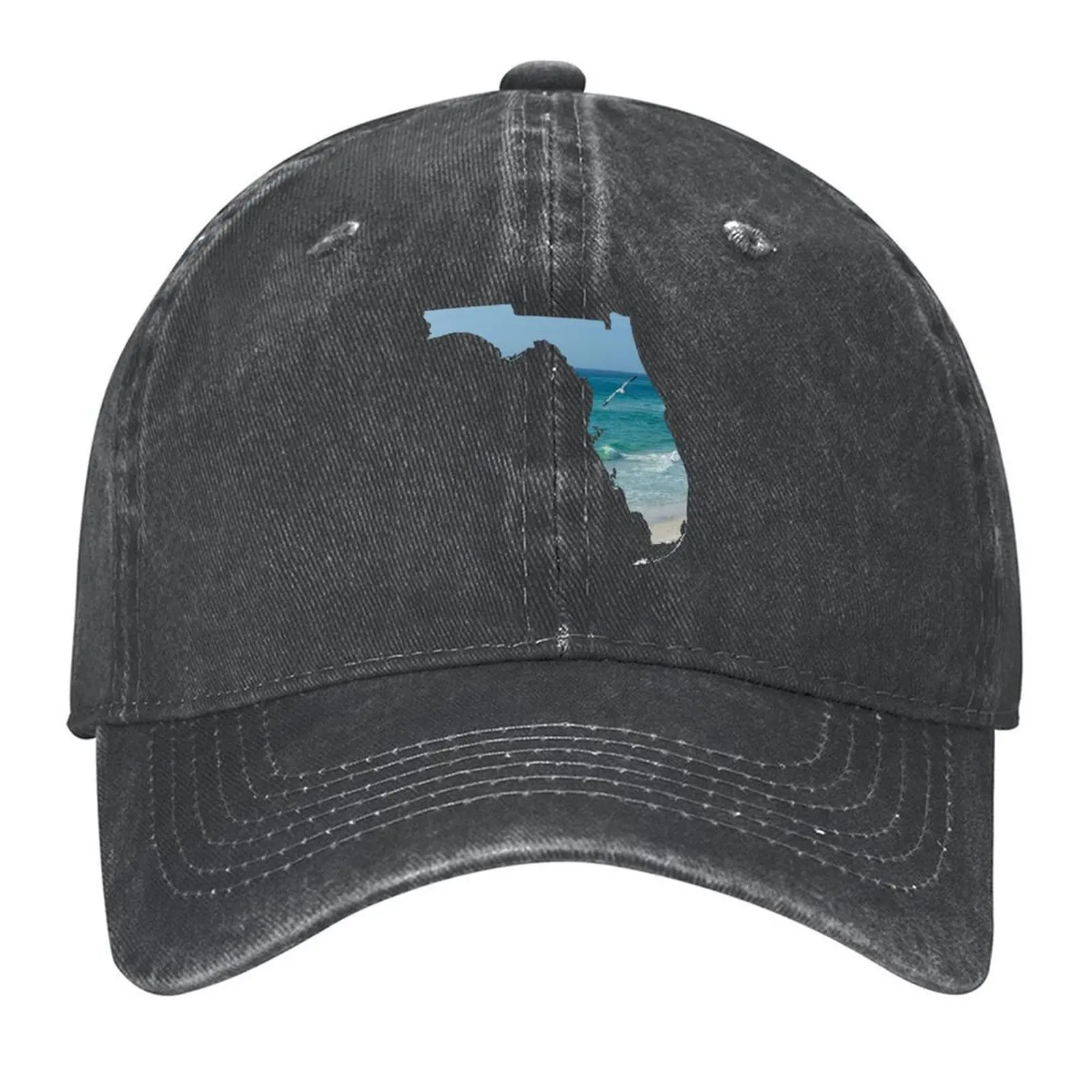 

Florida Seagull Life Outline Baseball Cap New Hat Uv Protection Solar Hat Ball Cap Golf Cap Men Women's