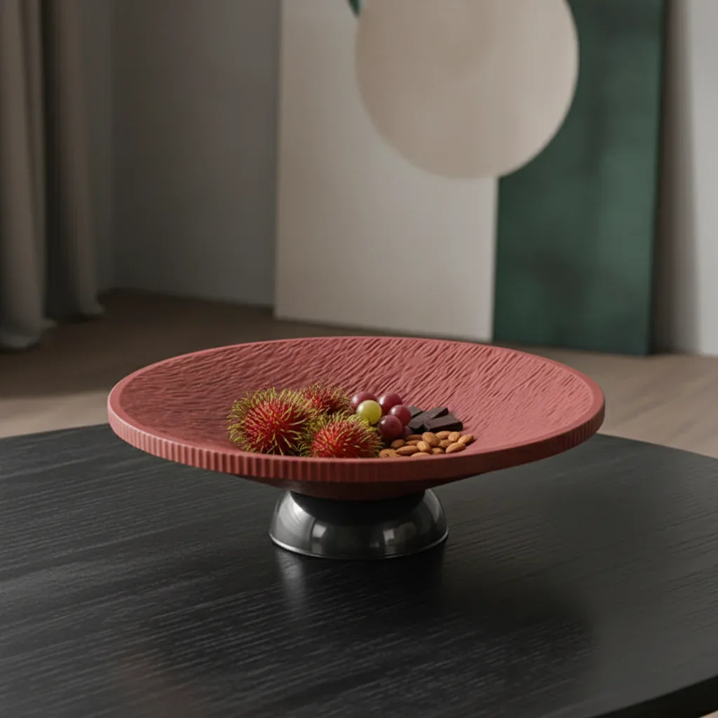 Fruit Tray For Home Use With Drainage Design High-End Simple Style Suitable For Snacks And Decoration