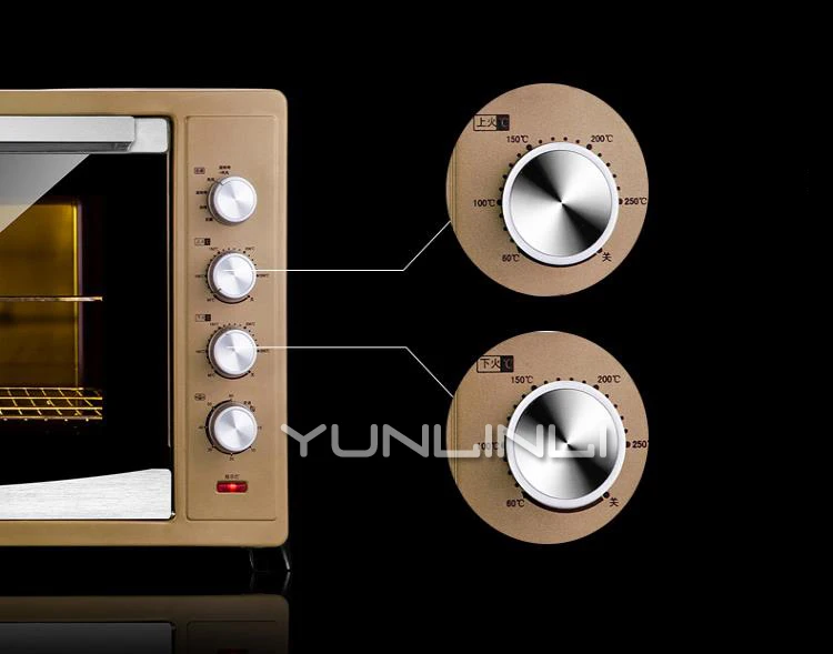 120L เตาอบพิซซ่าเค้กขนมปังเครื่องปิ้งขนมปัง Commercial ในครัวเรือนเครื่องเบเกอรี่เตาอบไฟฟ้า