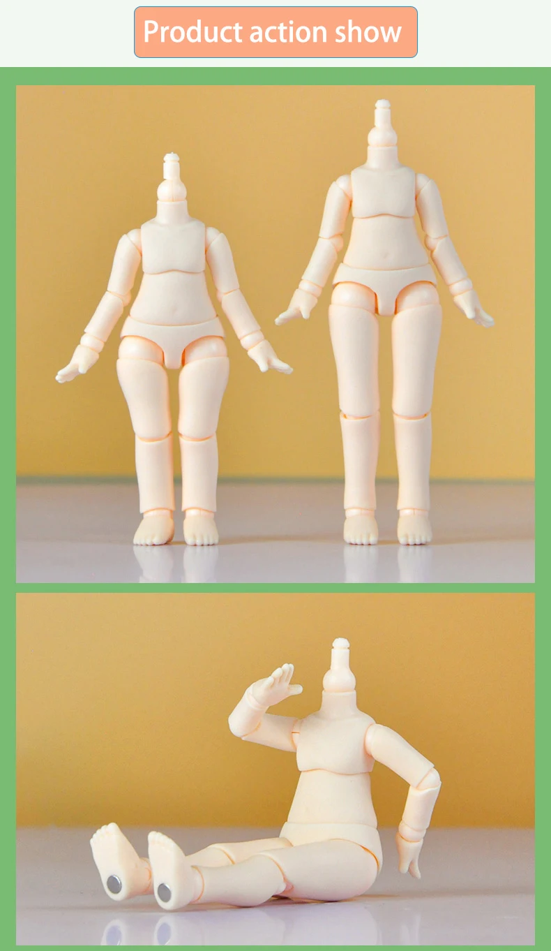 Ymy 2. Generation Puppen körper ob11 Puppe Kugelgelenk Körper Puppen ersatz Zubehör für Penny, gsc, Molly, Obitsu 11 Kopf – Detail 5