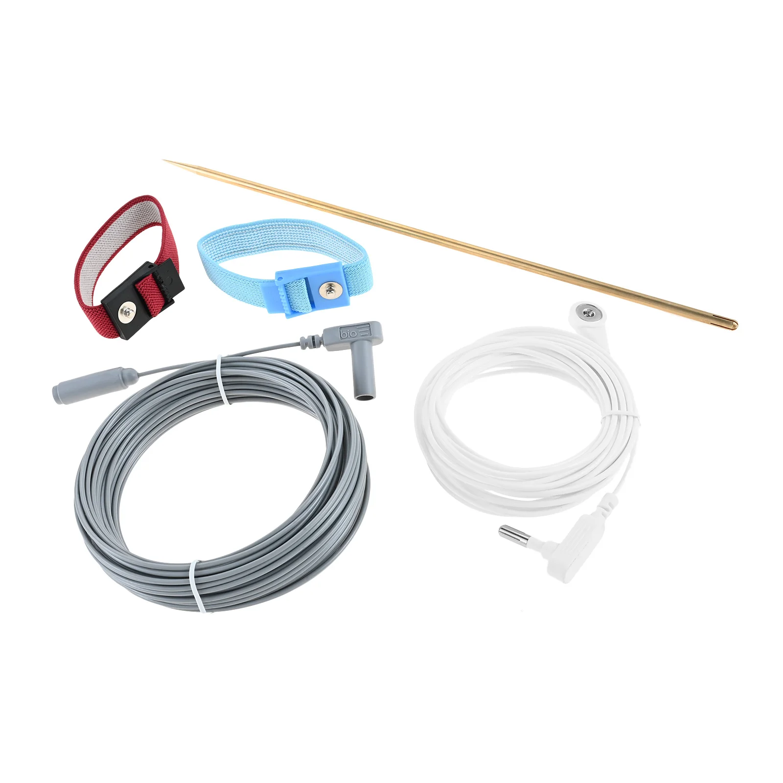 1 set Copper Grounding Rod with 40ft Female Ground Cord Portable for Grounding Mat, Grounding Sheet, Pillowcase, Blankets