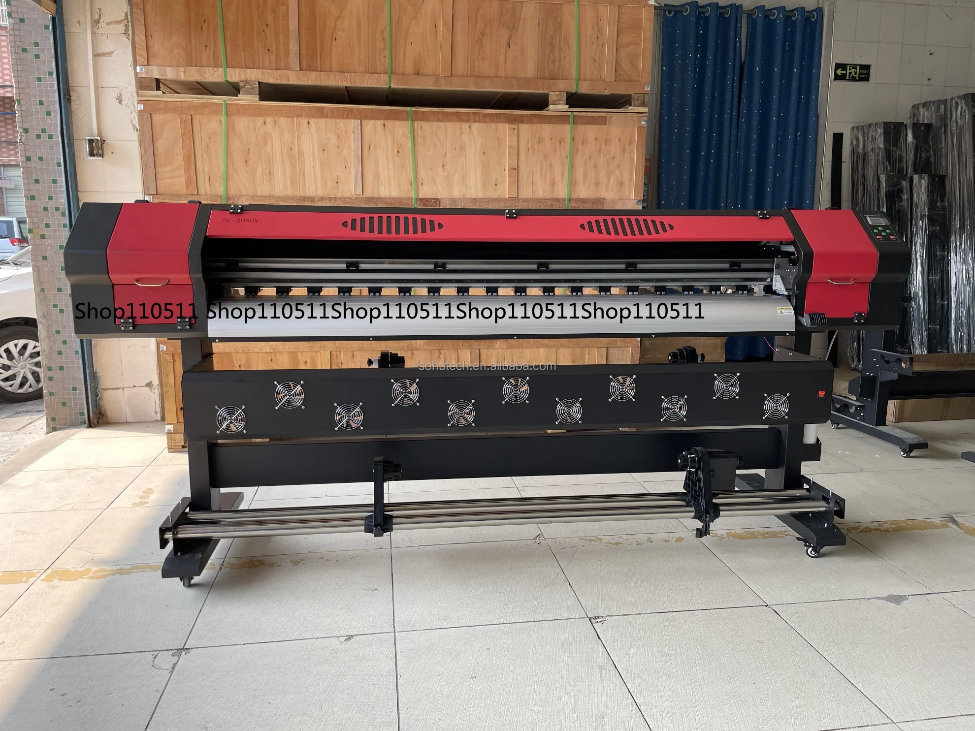2.0M Large Format Advertising Printing Machine Ecological Solvent Printer xp600 Head Digital Printer Roll-to-Roll PrinterSC2080Y
