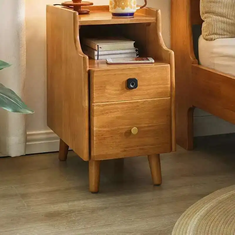 

Nordic Auxiliary Wooden Bedside Table Sideboard Mini Dresser Cheap Purse Nightstands Gap Coffee Mobilya Bed Furniture SY50BC